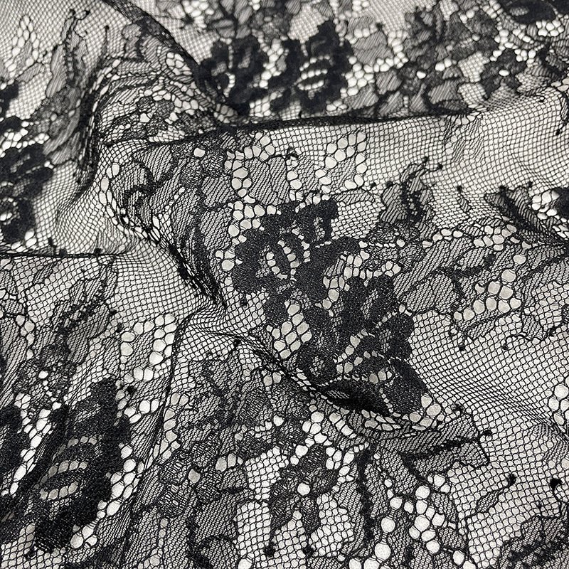 Lace Fabric Cutwork Jacquard Nylon for Bridal Wholesale Supplier 19